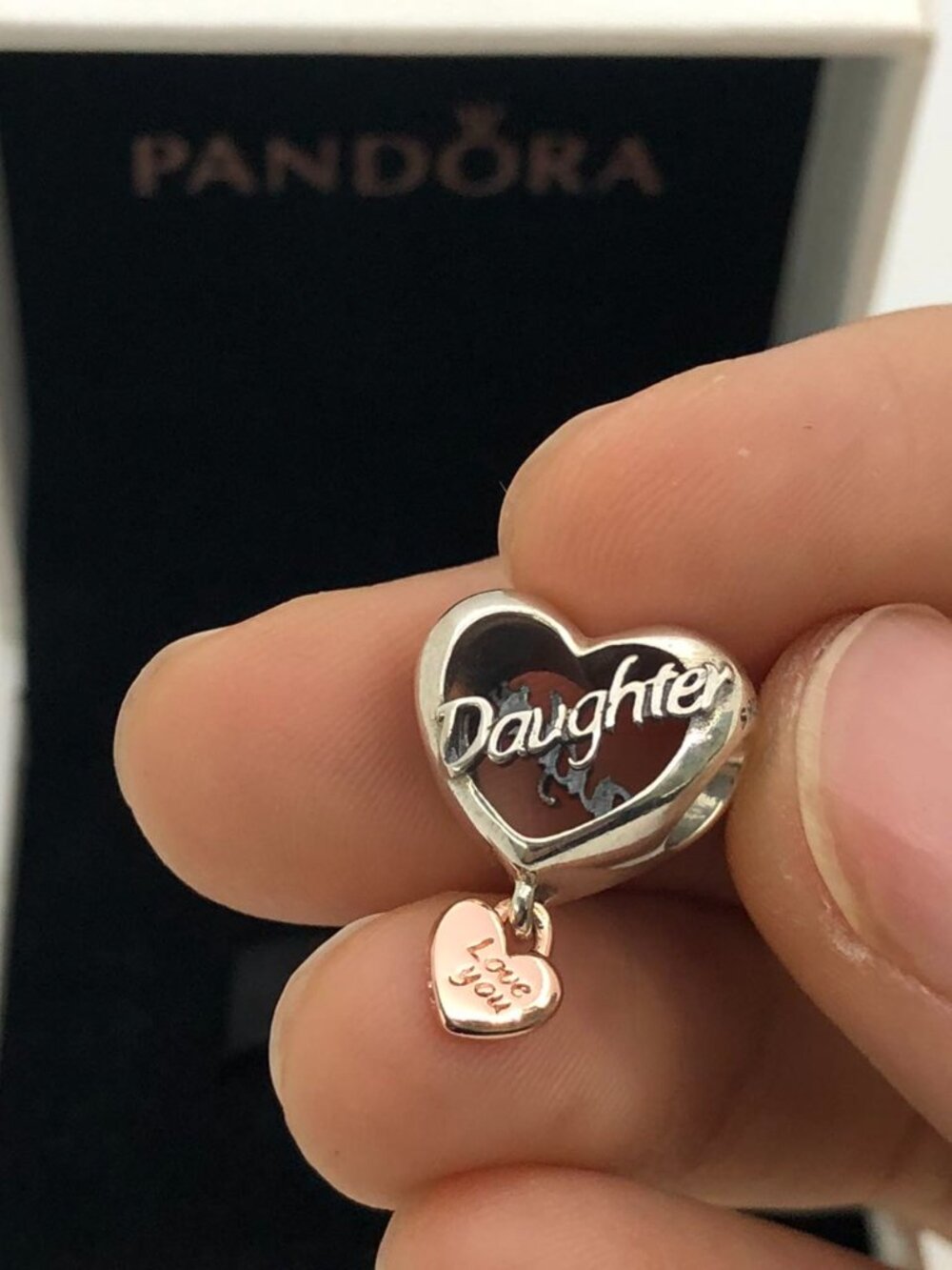✨🔥Pandora Love You Daughter Heart Charm